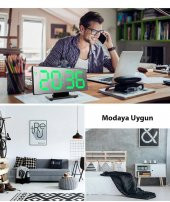 DailyTech Dekoratif Masa Üstü LED Ayna Dijital Çalar Saat - 6