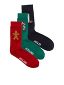 Jack Jones Xmas Comfort Food 3 Lü Paket Erkek Çorap 12246164 - 1