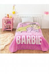 Taç Lisanslı Tek Kişilik Barbie Gırl Power Battaniye - 1