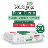 Easy Clean Beyaz Sabun Katkılı Yüzey temizlik Havlusu 12x70 (840 Yaprak) - 1