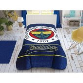 Taç Fenerbahçe Striped Lisanslı Yeni Sezon Tek Kişilik Battaniye - 1