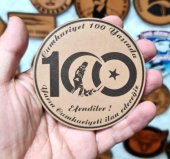 CUMHURİYETİN 100. YILI Deri PEÇ  -Arma - Leather Patch thumbnail 2