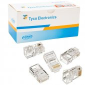 POWERMASTER KUTULU RJ45 CAT5/CAT6 8P8C UÇ (100LÜ PAKET) KUTULU AMP NETCONNECT - 1