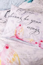 Cotton Box Genç Ranforce Nevresim Takımı Tek Kişilik Wings Mint thumbnail 2