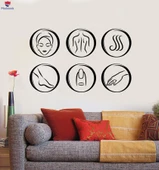 Otel Dekorasyonu Duvar Sticker Bakım ve Güzellik Spa Salonu Masaj Banyo Relax Çıkartmaları - 1