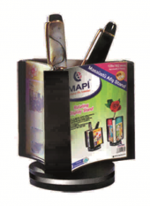 MAPİ 3 YÖNLÜ AFİŞ TAŞIYICI STAND (DÖNERLİ SİS.) (128X128) - 1