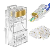 Powermaster RJ45 Cat5 -Cat6 Uç 8P8C Soket  100 Adet thumbnail 4
