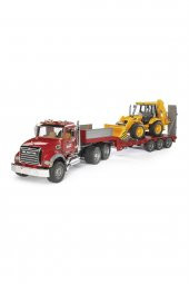 BRUDER MACK GRANİTE JCB TAŞIYAN TIR 02813 - 1