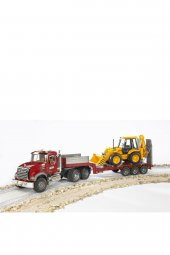 BRUDER MACK GRANİTE JCB TAŞIYAN TIR 02813 - 8