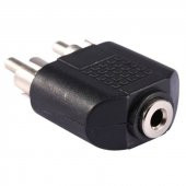 3.5 Mm Stereo Dişi  / 2 Rca Erkek Çevirici Jack - 1