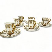 Aries Gold 6 Kişilik Kahve Fincanı Takımı - 90 ml - 6