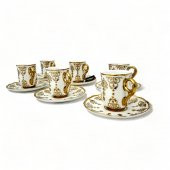 Aries Gold 6 Kişilik Kahve Fincanı Takımı - 90 ml - 10