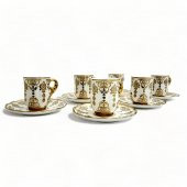 Aries Gold 6 Kişilik Kahve Fincanı Takımı - 90 ml - 11