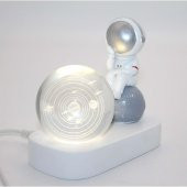 Astronot Ledli Küre Dekoratif Hediyelik thumbnail 2