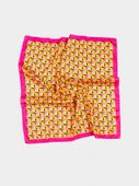 Fuşya Geometrik Desen Bandana-Fular - 1
