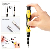 DailyTech 115 in 1 Hassas Sarı Çoklu Tornavida Seti El Alet Takımı - 10