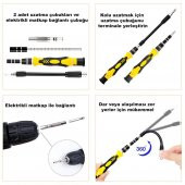 DailyTech 115 in 1 Hassas Sarı Çoklu Tornavida Seti El Alet Takımı - 3