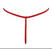 ASM1267 Kadın Kırmızı Özel Bölgesi 1 Serit Tanga - 4