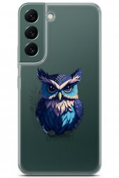 Samsung Galaxy S22 Kılıf Seri Others 22 Sert Baykuş Şeffaf Kap - 1