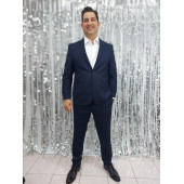 0900 Lacivert Büyük Beden 4 Drop Takım Elbise - 1