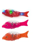 BamBamToys Hareketli Kuyruklu Işıklı Sesli Kırmızı Balık Kaç Kaç - Bebek Emekleme Arkadaşı - 6