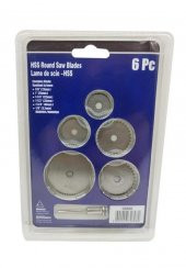Zhltools 6 Parça Mini Matkap Ucu Ahşap Kesme Yuvarlak Çelik Bıçak Testere Diski - 7