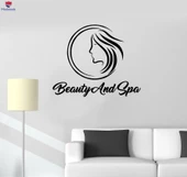 Otel Dekorasyonu Duvar Sticker Güzellik ve Spa Salonu Vitrin Dekor Sanat Çıkartmaları - 1
