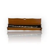 Yaprak Ve Çiçekli Hallow Altın ileklik thumbnail 3