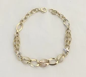 Yaprak Ve Çiçekli Hallow Altın ileklik thumbnail 1