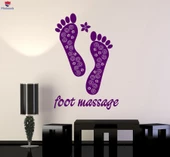 Otel Dekorasyon Duvar Sticker Ayak Masajı Spa Salonu Relax Wellness Dekor Çıkartmaları Eşsiz Hediyelik - 1