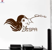 Otel Dekorasyonu Duvar Sticker Spa Salonu Güzellik Kızı Relax Sticker Benzersiz Hediyelik - 1