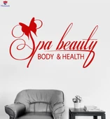 Otel Dekorasyonu Duvar Sticker Spa Salonu Vücut Sağlığı Relax Terapi Çıkartmaları Eşsiz Hediyelik - 1