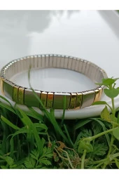 Şık Ve Modern Çelik 2 renkli Bileklik thumbnail 2