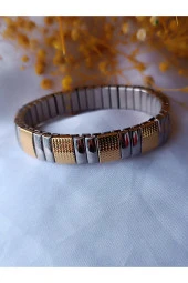 Şık Ve Modern Çelik 2 renkli Bileklik thumbnail 5