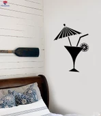 Barlar Restoranlar Çıkartma Bar Kokteyl Şemsiye Martini İçecek Sahil Bar Mojito Pop Art Bir Bar İçin Harika Dekor Eşsiz Hediyelik thumbnail 1