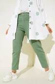 Mom Jean Pantolon Mint Yeşili - 2