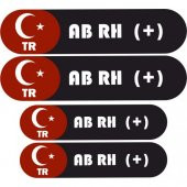 KAN GRUBU  ETİKETİ 4 PARÇA AB RH(+) - 1