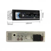Çift Usb Girişli Bluetooth Oto Teyp Araba Teybi Radyo Usb Sd Aux Teyp Amfi Çıkışlı 4x60 Watt - 9