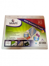 MAPİ KİLİTLİ TABELA POSETLERİ A5 YATAY 20Lİ PAKET - 1