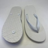 25 Adet Parmak Arası Beyaz Kadın Terlik Eva Taban 14 mm Flip Flop 39 Numara - 2