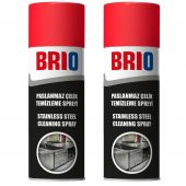 Brio Paslanmaz Çelik Temizleme, Parlatma Spreyi 2'li 400 Ml - 1
