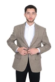 Cengiz İnler Sivri Yaka Çift Yırtmaç Erkek Ceket - 1