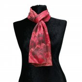 e38 KADIN RENKLİ EBRU FULAR -F0015 - 1