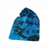 e38 KADIN RENKLİ EBRU FULAR -F0017 - 2