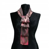 e38 KADIN RENKLİ EBRU FULAR -F0021 - 1