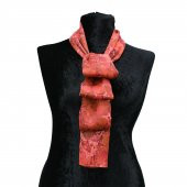 e38 KADIN RENKLİ EBRU FULAR -F0023 - 1