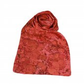 e38 KADIN RENKLİ EBRU FULAR -F0023 - 2