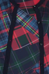 Kadın Baskı Desenli Triko Örme Hırka - 6