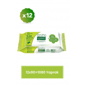KOMILI Sensitive Islak Havlu - 12 x 90 - 1080 Yaprak - 1