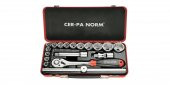 Cer-Pa Norm 4000 30 1217 ½" 18 Parça Lokma Anahtar Takımı - 1